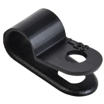 Скоба крепежная 5мм нейлоновая черная (50шт) IEK USK11-05-050-K02 фото 1