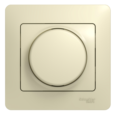 Светорегулятор (диммер) СП Glossa 300Вт Glossa поворот. в сборе беж. Systeme Electric GSL000234 фото 1