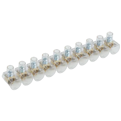 Зажим винтовой концевой изолированный КЗВИ 16мм2 (10x1) IEK UZVK-16-10 фото 1