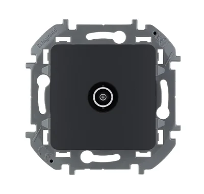Розетка TV - оконечная - 10 дБ - 5-862 мГц - INSPIRIA - антрацит Legrand 673873 фото 1