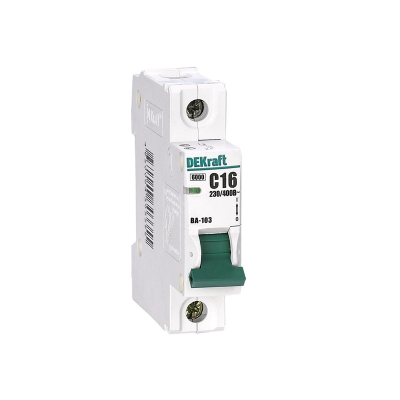 Авт. выкл. 1Р 16А х-ка C ВА-103 6кА нов. DEKraft 12273DEK фото 1