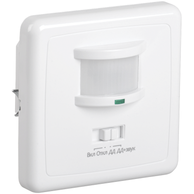 Датчик движения ДД 035 белый, макс. нагрузка 500Вт, угол обзора 140град., дальность 12м, IP20, L IEK фото 1