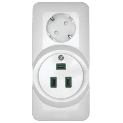 BLANCA О/У РОЗЕТКА комб:ДЛЯ ЭЛЕКТРОПЛИТЫ 32А+силовая 16А 250В,БЕЛЫЙ,опт.уп.Росси RA Systeme Electric фото 1