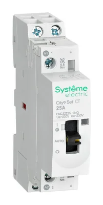 City9 Set Контактор 2P 2НО 25A AC 230В-230В Systeme Electric C9C32225 фото 1