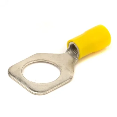 Наконечник кабельный НКИ 6-12 с изолированным фланцем желтый (50шт) DKC 2C12P фото 1