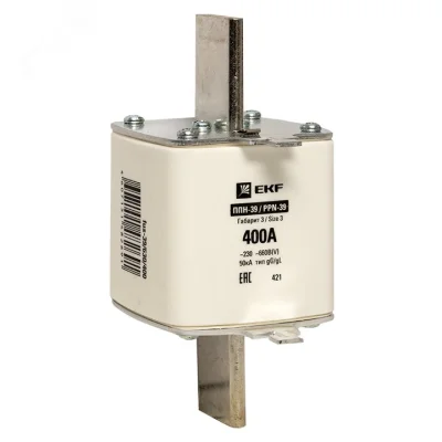 Плавкая вставка ППН-39 630/400А габарит 3 EKF FUS-39/630/400 фото 1
