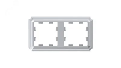 ATLASDESIGN ANTIQUE 2-постовая рамка, универсальная, АЛЮМИНИЙ Systeme Electric ATN100302 фото 1