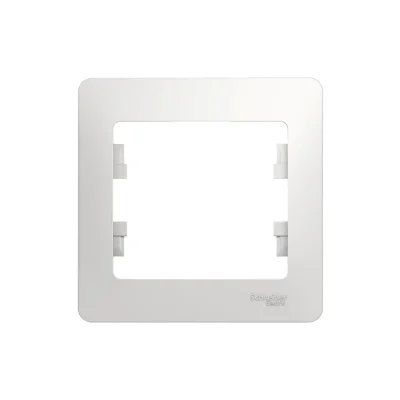 GLOSSA 1-постовая РАМКА, БЕЛЫЙ Systeme Electric GSL000101 фото 1