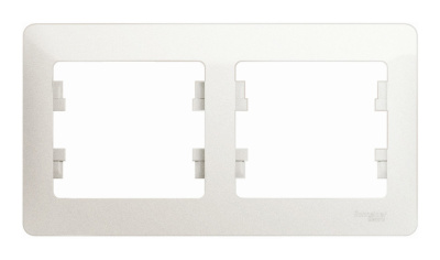 Glossa Перламутр Рамка 2-ая, горизонтальная Systeme Electric GSL000602 фото 1