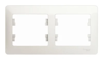 Glossa Перламутр Рамка 2-ая, горизонтальная Systeme Electric GSL000602 фото 1