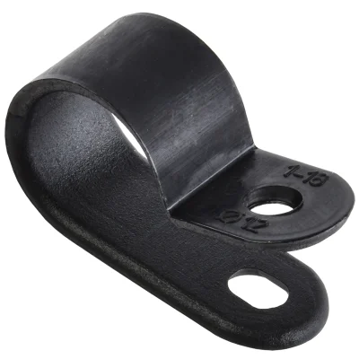 Скоба крепежная 12мм нейлоновая черная (50шт) IEK USK11-12-050-K02 фото 1