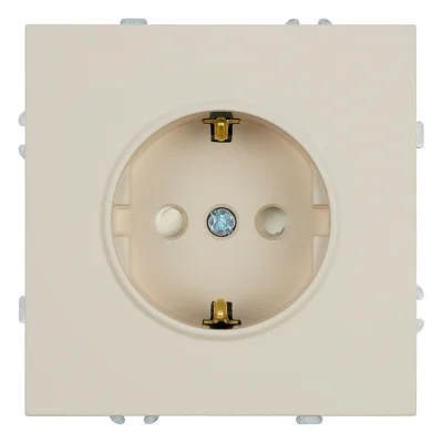 Розетка 1-местная с защитной шторкой с/з (механизм), , 250В, 16А, серия Эмили, RST16-5110-08, STEKKE фото 1