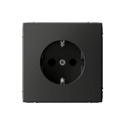 ARTGALLERY РОЗЕТКА с заземлением со шторками, 16А, механизм, БАЗАЛЬТ Systeme Electric GAL001445 фото 1