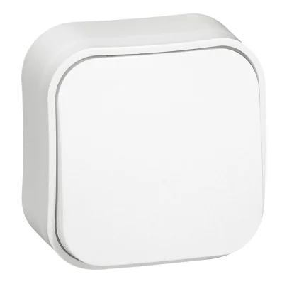 Переключатель одноклавишный Quteo белый Legrand 782204 фото 1