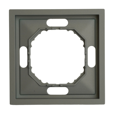 Рамка 1-местная (платиново-серый) soft touch Эмили STEKKER 49962 фото 1