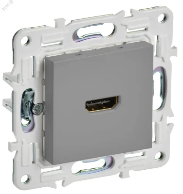 SKANDY Розетка HDMI SK-H01Gr серый IEK SK-H10-K03 фото 1
