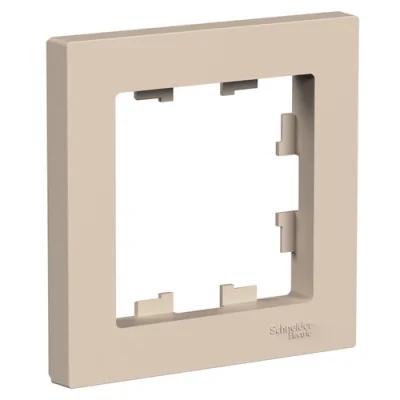ATLASDESIGN 1-постовая РАМКА, ПЕСОЧНЫЙ Systeme Electric ATN001201 фото 1
