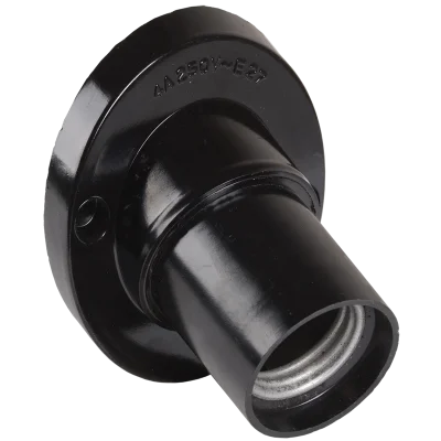 Пкб27-04-К31 Патрон угловой настенный карболитовый, Е27, черный (50 шт), стикер на изделии, EPK1 IEK фото 1