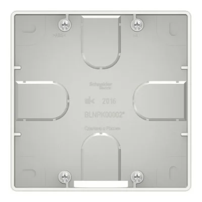 BLANCA С/У КОРОБКА ПОДЪЕМНАЯ ДЛЯ СИЛОВЫХ РОЗЕТОК, БЕЛЫЙ Systeme Electric BLNPK000021 фото 1