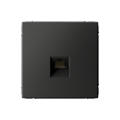 ARTGALLERY РОЗЕТКА компьютерная RJ45, кат. 5е, механизм, БАЗАЛЬТ Systeme Electric GAL001483 фото 1