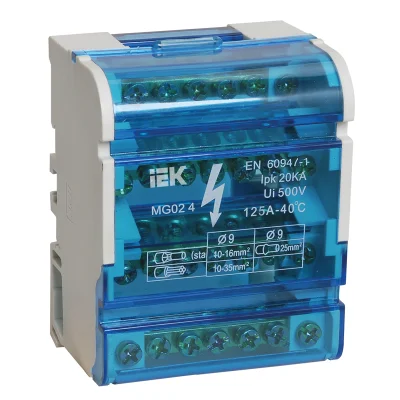 Шины на DIN-рейку (кросс-модуль) ШНК 4х7 3L+PEN IEK YND10-4-07-100 фото 1