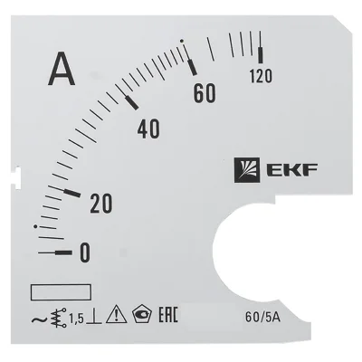 Шкала сменная для A721 60/5А-1,5 PROxima EKF s-a721-60 фото 1