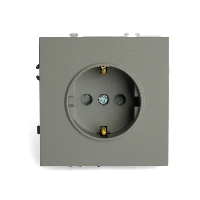 Розетка 1-местная с защитной шторкой с/з (механизм), , 250В, 16А, серия эмили, RST16-5110-10, STEKKE фото 1