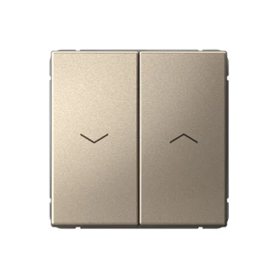 ARTGALLERY 2-клавишный ВЫКЛЮЧАТЕЛЬ ДЛЯ ЖАЛЮЗИ, 2х сх.4, 10А, механизм, ШАМПАНЬ GAL0 Systeme Electric фото 1