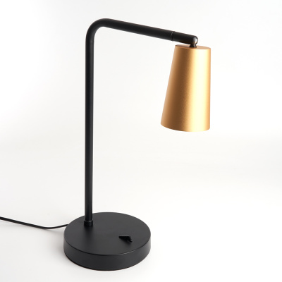 Светильник настольный под лампу GU10, max 35W, 230V , золото и черный, DE185 Feron 48426 фото 1