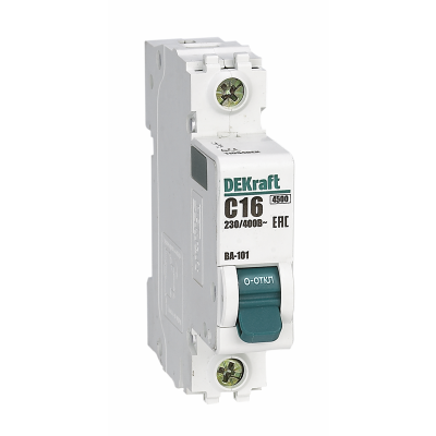 Авт. выкл. 1Р 5А х-ка C ВА-101 4,5кА DEKraft 11150DEK фото 2