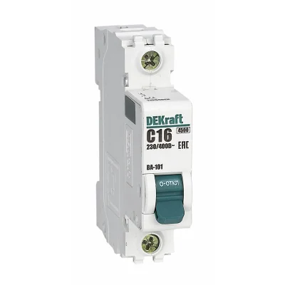 Авт. выкл. 1Р 5А х-ка C ВА-101 4,5кА DEKraft 11150DEK фото 2