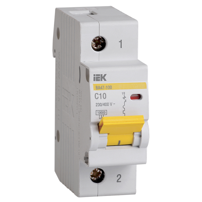KARAT Авт. выкл. ВА47-100 1P C 10А 10кА IEK MVA40-1-010-C фото 1
