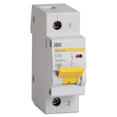 KARAT Авт. выкл. ВА47-100 1P C 10А 10кА IEK MVA40-1-010-C фото 1