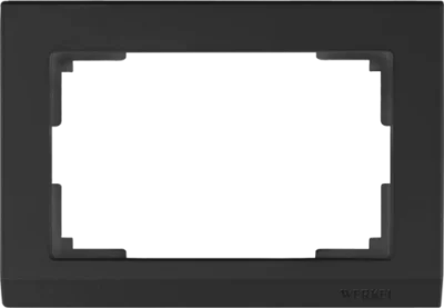 Рамка для двойной розетки (черный) Stark W0081808 Werkel a050921 фото 1