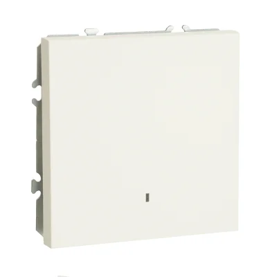 Выключатель СП 1-м с подсв. механизм (белый фарфор) soft touch Эмили RSW10-5101-01 STEKKER 49863 фото 1