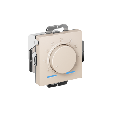 ATLASDESIGN ТЕРМОСТАТ электронный для теплого пола с датчиком, 10A, механизм, БЕЖЕВЫЙ Systeme Electr фото 1