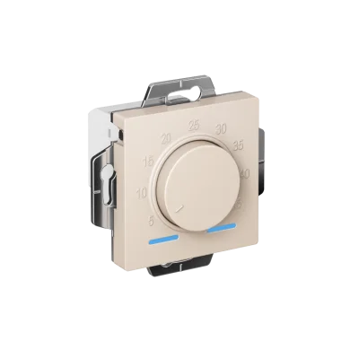 ATLASDESIGN ТЕРМОСТАТ электронный для теплого пола с датчиком, 10A, механизм, БЕЖЕВЫЙ Systeme Electr фото 1