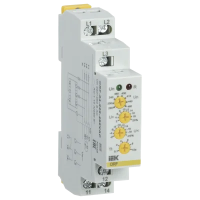 Реле фаз ORF-04 3ф. 220-460В AC IEK ORF-04-220-460VAC фото 1
