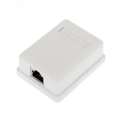 Розетка компьютерная внешняя 1-порт RJ-45 8P8C FTP экранированная кат6 Rexant 03-0142 фото 1