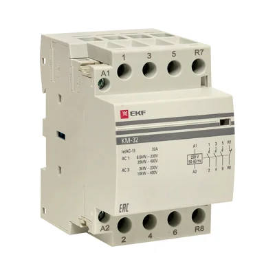 Контактор модульный КМ 32А 3NО+NC (3 мод.) PROxima EKF km-3-32-31 фото 1