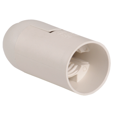 Ппл14-02-К02 Патрон подвесной пластик, Е14, белый (50 шт), стикер на изделии, IEK EPP20-02-01-K01 фото 1