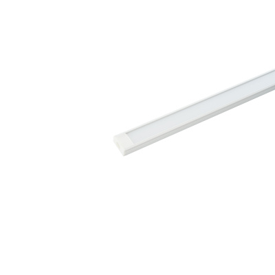 Профиль алюминиевый "накладной", белый, 2000*16*6мм CAB262 с матовым экраном, Feron 10374 фото 1