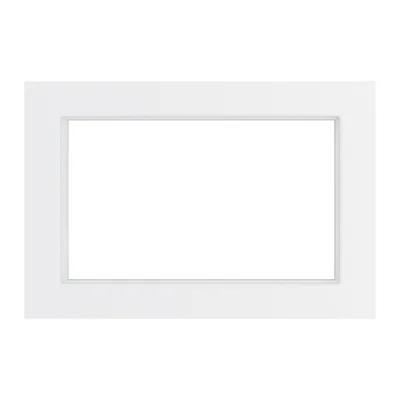 Рамка 2-местная (без перемычки), стекло, серия Катрин, GFR00-7012-01, белый STEKKER 39566 фото 1