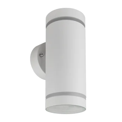 Светильник садово-парковый, 230V 2*GX53, DH1002, белый ( на стену вверх/вниз ) Feron 48316 фото 1