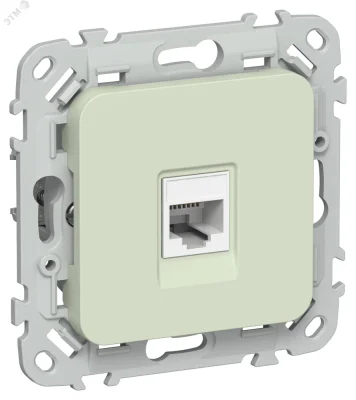 FLITE Розетка компьютерная RJ45 категория 6 UTP РК6-1-0-ФлП панг IEK FI-K12-2-K92 фото 1