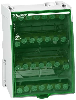 Распределительный блок Linergy DS Винтовой 4 полюса 100А 28 отверстий Schneider L Schneider Electric фото 1
