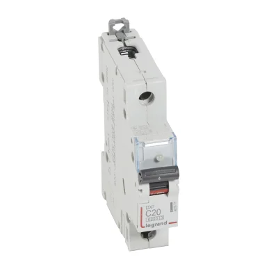 Автоматический выключатель DX³ 6000 кА - тип характеристики C - 1П - 230/400 В~ - 20 А - 1 моду Legr фото 1