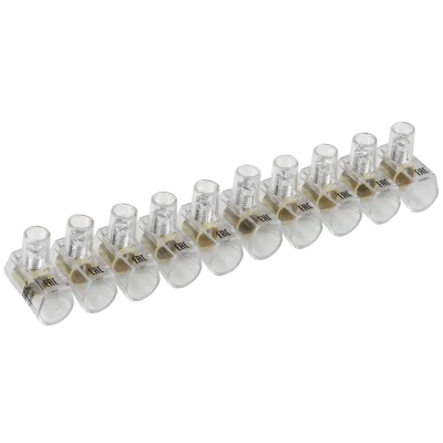 Зажим винтовой концевой изолированный КЗВИ 6,0мм2 (10x1) IEK UZVK-06-10 фото 1