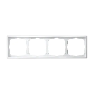 ARTGALLERY 4-постовая РАМКА, универсальная, БЕЛЫЙ Systeme Electric GAL000104 фото 1