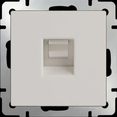 Розетка Ethernet RJ-45 (слоновая кость)W1181003 Werkel a051467 фото 1